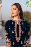 Kayseria - Winter 3PC Velvet Embroidered Suit - SS0527