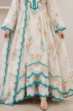 BlueFery - 3PC Lawn Printed Frock With Lawn Dupatta and Trouser - SS0922