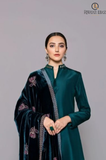 Bareeze -Winter 3PC Velvet Embroidered Suit - SS0569