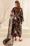 Baroque - Winter 3PC Black Khaddar Digital Printed Dress - SS0457