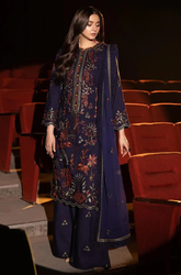 ASIM JOFA - Winter 3PC Dhanak Embroidered Suit - SS0483