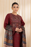 Sapphire - Winter 3PC Dhanak Embroidered Suit - SS0267