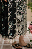 BIN ILYAS - 3PC Lawn Chikankari Embroidered Shirt with Chiffon Embroidered Dupatta and Trouser - SS0652