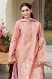 Coco By Zara Shahjahan - Winter 3 Piece - Dhanak Embroidered Dress - SC0001