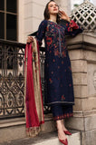 Charizma - 3PC Unstitched Dhanak Embroidered Shirt with Dhanak Embroidered Shawl and Embroidered Trouser - SS01159