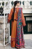 Hussain Rehar - 3PC Embroidered Shirt With Dhanak Embroidered Dupatta and Trouser - SS01077