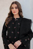 Jazmin - 3PC Dhanak Embroidered Shirt With Organza Embroidered Dupatta and Trouser - SS0907