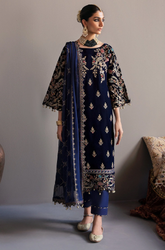 JAZMIN - Winter 3PC Velvet Embroidered Suit - SS0529