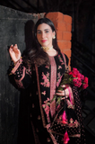 Boraque -Winter 3PC Velvet Embroidered Suit - SS0557
