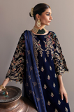 JAZMIN - Winter 3PC Velvet Embroidered Suit - SS0529