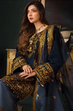 Asim Jofa - 3PC Velvet Embroidered Shirt With Organza Embroidered Dupatta and Trouser - SS0929