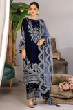 Boraque -Winter 3PC Velvet Embroidered Suit - SS0558