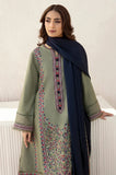 Jazmin - 3PC Dhanak Embroidered Shirt With Dhanak Embroidered Dupatta and Trouser - SS0906