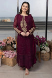 AZURE - 3PC Summer Lawn Embroidered Shirt with Chiffon Embroidered Dupatta and Trouser - SS0795