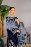Boraque -Winter 3PC Velvet Embroidered Suit - SS0558
