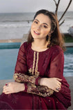 AZURE - 3PC Summer Lawn Embroidered Shirt with Chiffon Embroidered Dupatta and Trouser - SS0795