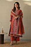 Binilyas - Winter 3PC Dhanak Embroidered Suit - SS0511