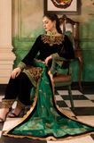 Boraque -Winter 3PC Velvet Embroidered Suit - SS0173