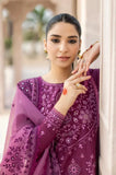 Cross Stitch - 3PC Dhanak Embroidered Shirt With Organza Embroidered Dupatta and Trouser - SS0905