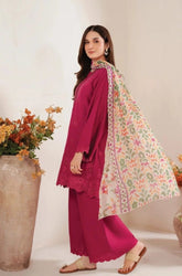 Shanzay - 3PC Lawn Embroidered Shirt With Printed Dupatta and Trouser - SS0226