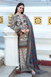 Charizma - 3PC Karandi Printed Shirt With Karandi Printed Dupatta and Trouser - SS0947