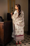 Asim Jofa - 3PC Dhanak Embroidered Shirt With Dhanak Embroidered Dupatta and Trouser - SS0990