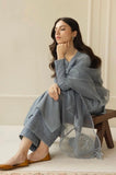 DYOT - 3PC Summer Lawn Embroidered Shirt with Organza Embroidered Dupatta and Trouser - SS0796