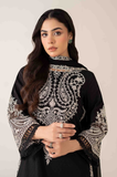 Maria B - Winter 3PC Dhanak Embroidered Suit - SS0414