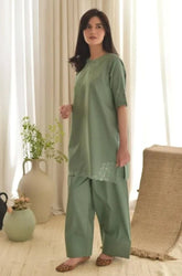 LAAM - 3PC Summer Lawn Embroidered Shirt with Chiffon Embroidered Dupatta and Trouser - SS0797