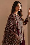 JAZMIN - Winter 3PC Velvet Embroidered Suit - SS0531