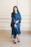 Aisling - 3PC Dhanak Embroidered Shirt With Dhanak Embroidered Dupatta and Trouser - SS0876