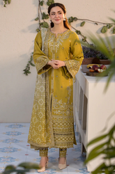 Laam - Winter 3PC Dhanak Embroidered Suit- SS0285