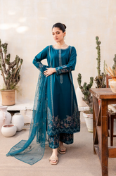 Batik - Winter 3Pcs Dhanak Embroidered Suit - SS0053