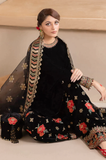 Winter 3PC Velvet Embroidered Suit - SS0176