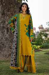 Charizma - 3PC Karandi Printed Shirt With Karandi Printed Dupatta and Trouser - SS0950