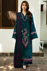 Limelight - 3PC Dhanak Embroidered Shirt With Dhanak Printed Dupatta and Trouser - SS0998