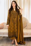 Urge - Winter 3PC Dhanak Embroidered Suit- SA0115