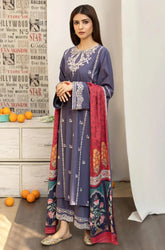 URGE - 3PC Lawn Embroidered Suit - SU0097