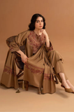 Pezwan - Winter 3PC Dhanak Embroidered Suit - SS0418
