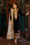 Barouqe - Winter 3PC Velvet Embroidered Suit - SS0535