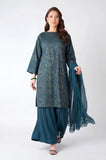 Bareeze - 3PC Dhanak Embroidered Shirt With Chiffon Embroidered Dupatta and Trouser - SS01080