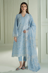 Cross Stitch - Summer 3PC Lawn Embroidered Suit - SA0112