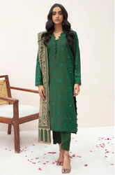 Sapphire - Winter 3PC Dhanak Embroidered Suit - SS0419