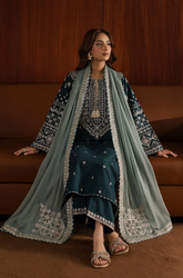 Azure - Winter 3PC Dhanak Embroidered Suit - SS0425