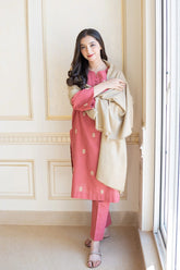 Aisling - 3PC Dhanak Embroidered Shirt With Dhanak Dupatta and Trouser - SS0880