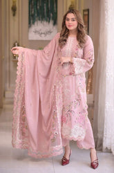 Summer 3Piece Lawn Embroidered Suit- SS0750