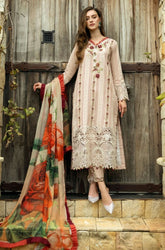 ROHEENAZ - Summer 3PC Lawn Chickankari Embroidered Suit - SS0684