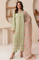 Summer 3Piece Lawn Embroidered Suit- BFB0745