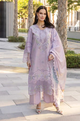 Summer 3PC Lawn chikankari Embroidered Suit - SS0779