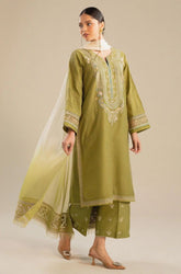 Summer 3Piece Lawn Embroidered Suit- SS0749
